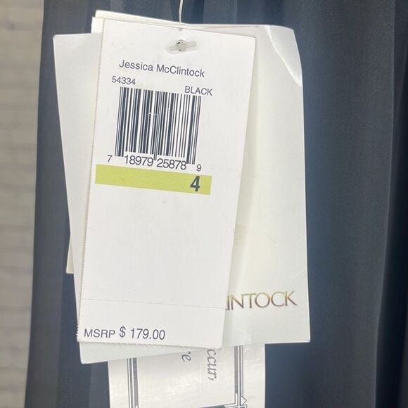 Jessica McClintock Black Mini Dress - Picture 4 of 4